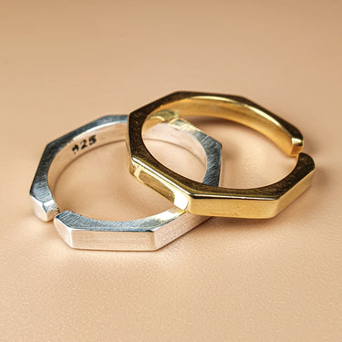 Vermeil 14k Gold adjustable unisex ring